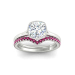 Load image into Gallery viewer, cushion-cut-bezel-solitaire-ring-with-pink-sapphire-band-in-white-gold-FD11229CUGSADRPIANGLE5-NL-WG.jpg?v=1758702831
