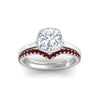 Load image into Gallery viewer, cushion-cut-bezel-solitaire-ring-with-ruby-band-in-white-gold-FD11229CUGRUDRANGLE5-NL-WG.jpg?v=1758702831