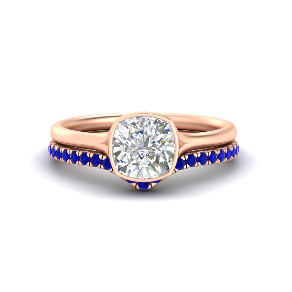cushion-cut-bezel-solitaire-ring-with-sapphire-band-in-rose-gold-FD11229CUGSABL-NL-RG.jpg?v=1758702831