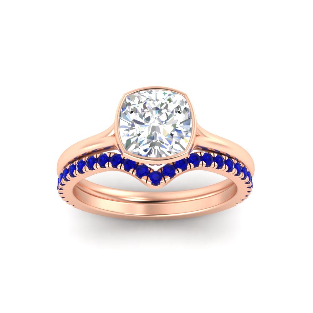 cushion-cut-bezel-solitaire-ring-with-sapphire-band-in-rose-gold-FD11229CUGSABLANGLE5-NL-RG.jpg?v=1758702831