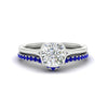 Load image into Gallery viewer, cushion-cut-bezel-solitaire-ring-with-sapphire-band-in-white-gold-FD11229CUGSABL-NL-WG.jpg?v=1758702831