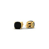 Load image into Gallery viewer, cushion-cut-black-diamond-basket-stud-earring-1-carat-in-yellow-gold-fdear10411cugblackangle4-1.00ct-nl-yg.jpg