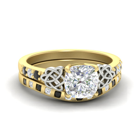 cushion-cut-black-diamond-celtic-two-tone-bridal-matching-set-in-yellow-gold-fdens2255cugblacksleep-nl-yg-ws4.jpg