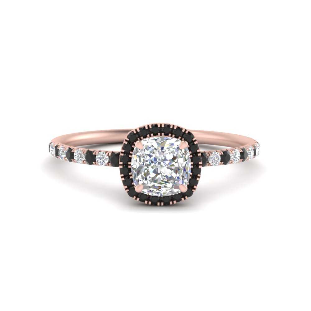 cushion-cut-black-diamond-halo-petite-engagement-ring-in-rose-gold-FD8523CURGBLACKANGLE3-NL-RG