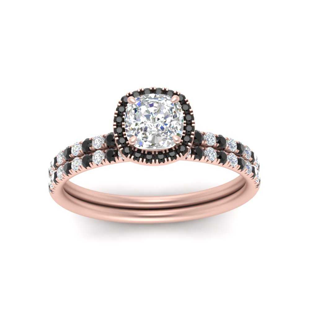 cushion-cut-black-diamond-halo-wedding-ring-set-in-rose-gold-FD8523CUGBLACK-NL-RG