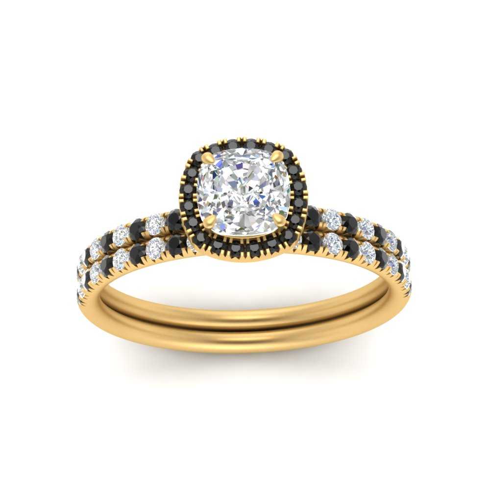 cushion-cut-black-diamond-halo-wedding-ring-set-in-yellow-gold-FD8523CUGBLACK-NL-YG