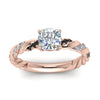 Load image into Gallery viewer, Cushion Cut Twisted Vine Engagement Ring