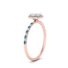 Load image into Gallery viewer, cushion-cut-blue-topaz-halo-petite-engagement-ring-in-rose-gold-FD8523CURGICBLTOANGLE3-NL-RG