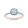Load image into Gallery viewer, cushion-cut-blue-topaz-halo-petite-engagement-ring-in-rose-gold-FD8523CURGICBLTOANGLE3-NL-RG