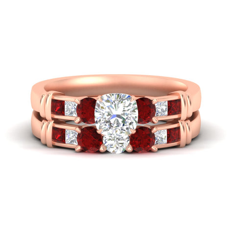 cushion-cut-bridal-ring-set-with-ruby-princess-channel-accents-in-rose-gold-fdens286cugrudrsleep-nl-rg.jpg