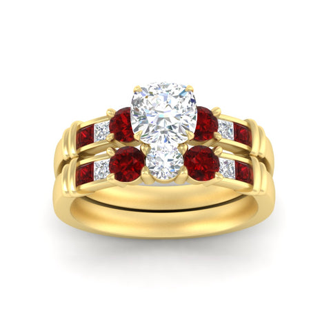 cushion-cut-bridal-ring-set-with-ruby-princess-channel-accents-in-yellow-gold-fdens286cugrudrangle5-nl-yg.jpg