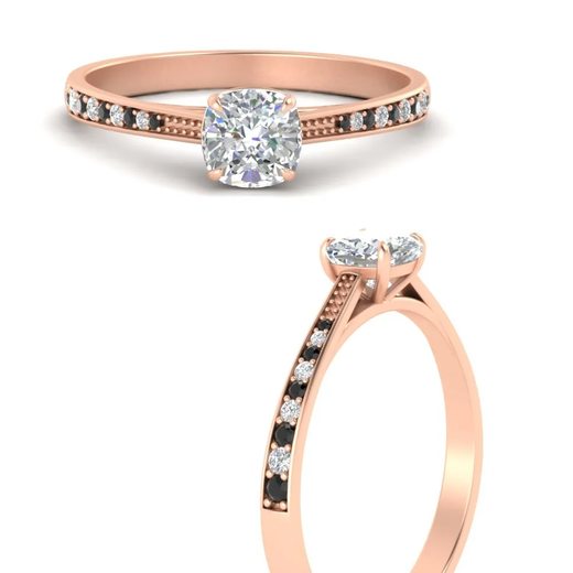 cushion-cut-cathedral-pave-diamond-engagement-ring-with-black-diamond-in-rose-gold-FD11145CURGBLACKANGLE3-NL-RG.png?v