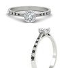 Load image into Gallery viewer, cushion-cut-cathedral-pave-diamond-engagement-ring-with-black-diamond-in-white-gold-FD11145CURGBLACKANGLE3-NL-WG.png?v