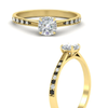 Load image into Gallery viewer, cushion-cut-cathedral-pave-diamond-engagement-ring-with-black-diamond-in-yellow-gold-FD11145CURGBLACKANGLE3-NL-YG.png?v