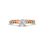 Load image into Gallery viewer, cushion-cut-cathedral-pave-diamond-engagement-ring-with-emerald-in-rose-gold-FD11145CURGEMGR-NL-RG.png?v
