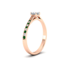 Load image into Gallery viewer, cushion-cut-cathedral-pave-diamond-engagement-ring-with-emerald-in-rose-gold-FD11145CURGEMGRANGLE2-NL-RG.png?v
