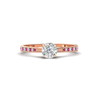Load image into Gallery viewer, cushion-cut-cathedral-pave-diamond-engagement-ring-with-pink-sapphire-in-rose-gold-FD11145CURGSADRPI-NL-RG.png?v
