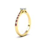 Load image into Gallery viewer, cushion-cut-cathedral-pave-diamond-engagement-ring-with-pink-sapphire-in-yellow-gold-FD11145CURGSADRPIANGLE2-NL-YG.png?v
