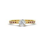 Load image into Gallery viewer, cushion-cut-cathedral-pave-diamond-engagement-ring-with-ruby-in-yellow-gold-FD11145CURGRUDR-NL-YG.png?v
