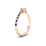 Load image into Gallery viewer, cushion-cut-cathedral-pave-diamond-engagement-ring-with-sapphire-in-rose-gold-FD11145CURGSABLANGLE2-NL-RG.png?v
