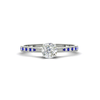 Load image into Gallery viewer, cushion-cut-cathedral-pave-diamond-engagement-ring-with-sapphire-in-white-gold-FD11145CURGSABL-NL-WG.png?v