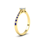 Load image into Gallery viewer, cushion-cut-cathedral-pave-diamond-engagement-ring-with-sapphire-in-yellow-gold-FD11145CURGSABLANGLE2-NL-YG.png?v
