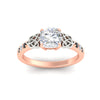 Load image into Gallery viewer, cushion-cut-celtic-black-diamond-two-tone-engagement-ring-in-rose-gold-fdens2255curgblackangle5-nl-rg.jpg