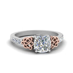 Load image into Gallery viewer, cushion-cut-celtic-diamond-ring-in-14K-white-gold-FDENS2255CUR-NL-WG
