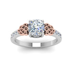 Load image into Gallery viewer, cushion-cut-celtic-diamond-ring-in-14K-white-gold-FDENS2255CURANGLE5-NL-WG
