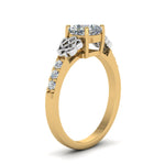 Load image into Gallery viewer, cushion-cut-celtic-diamond-ring-in-14K-yellow-gold-FDENS2255CURANGLE2-NL-YG
