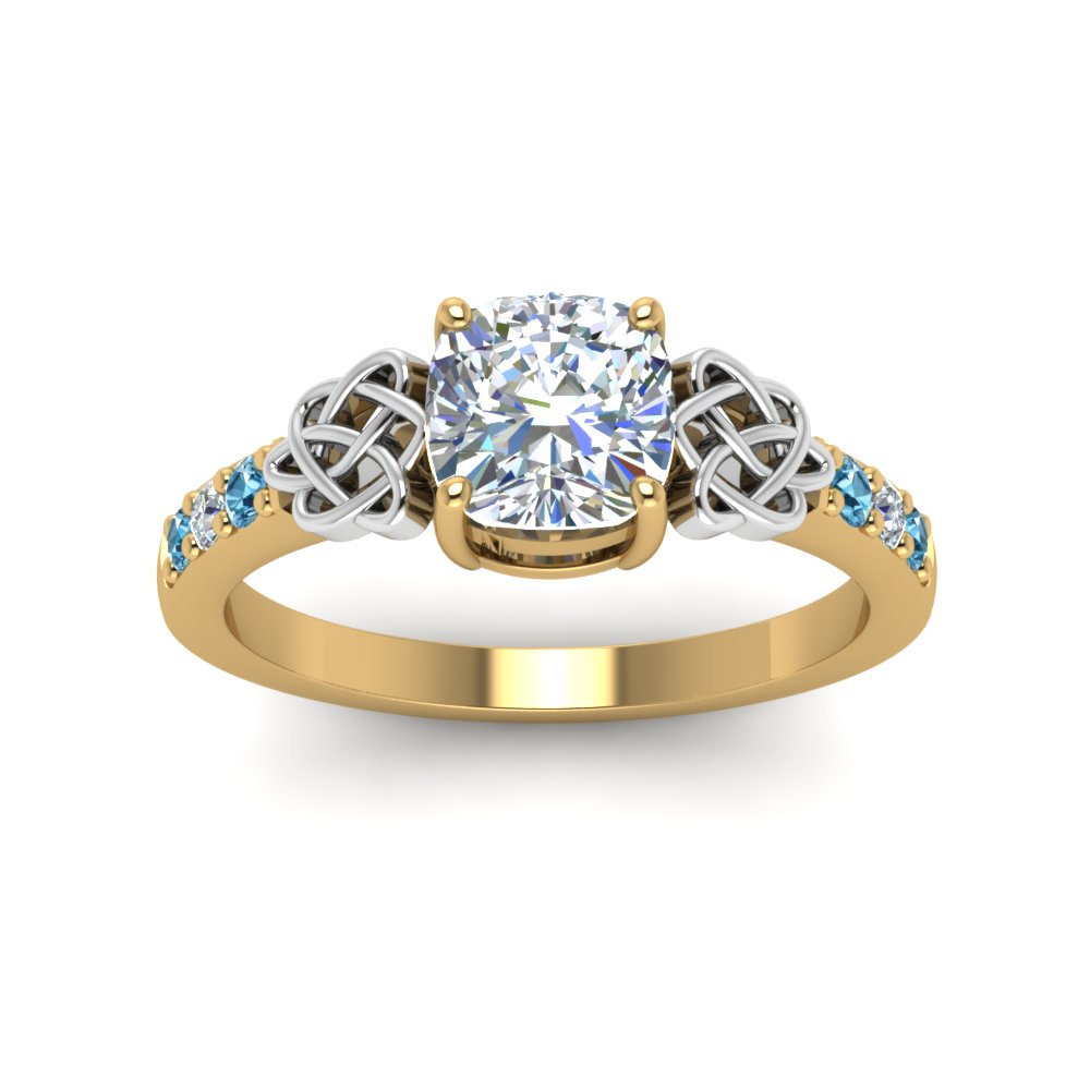 cushion-cut-celtic-diamond-ring-with-blue-topaz-in-14K-yellow-gold-FDENS2255CURGICBLTOANGLE5-NL-YG