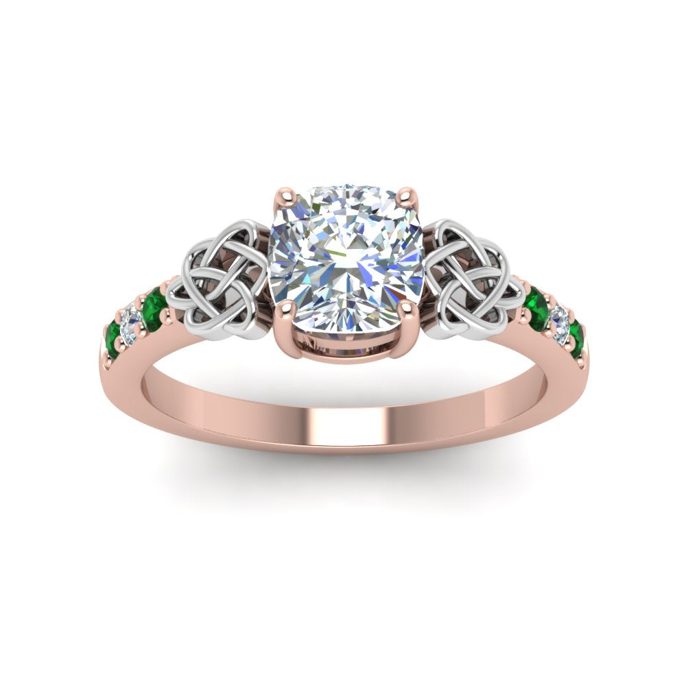 cushion-cut-celtic-diamond-ring-with-emerald-in-14K-rose-gold-FDENS2255CURGEMGRANGLE5-NL-RG