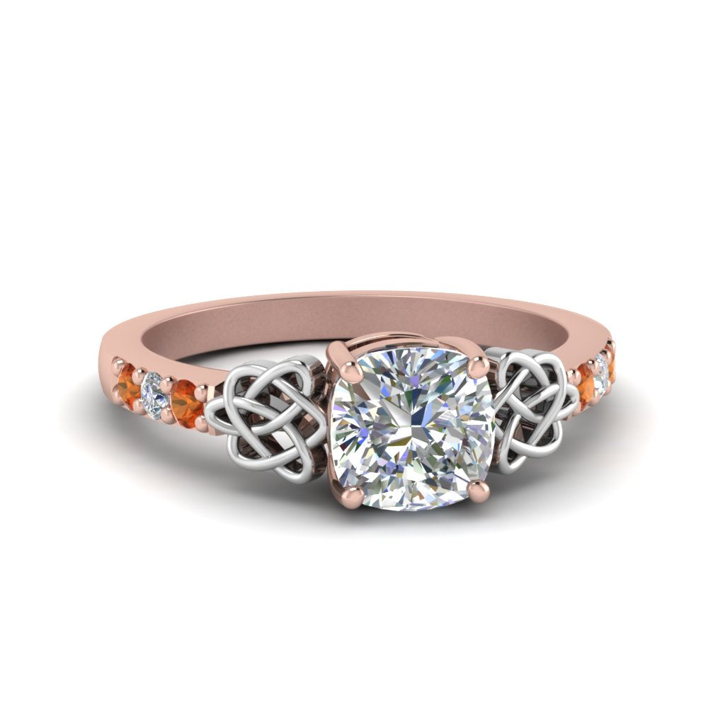 cushion-cut-celtic-diamond-ring-with-orange-sapphire-in-14K-rose-gold-FDENS2255CURGSAOR-NL-RG