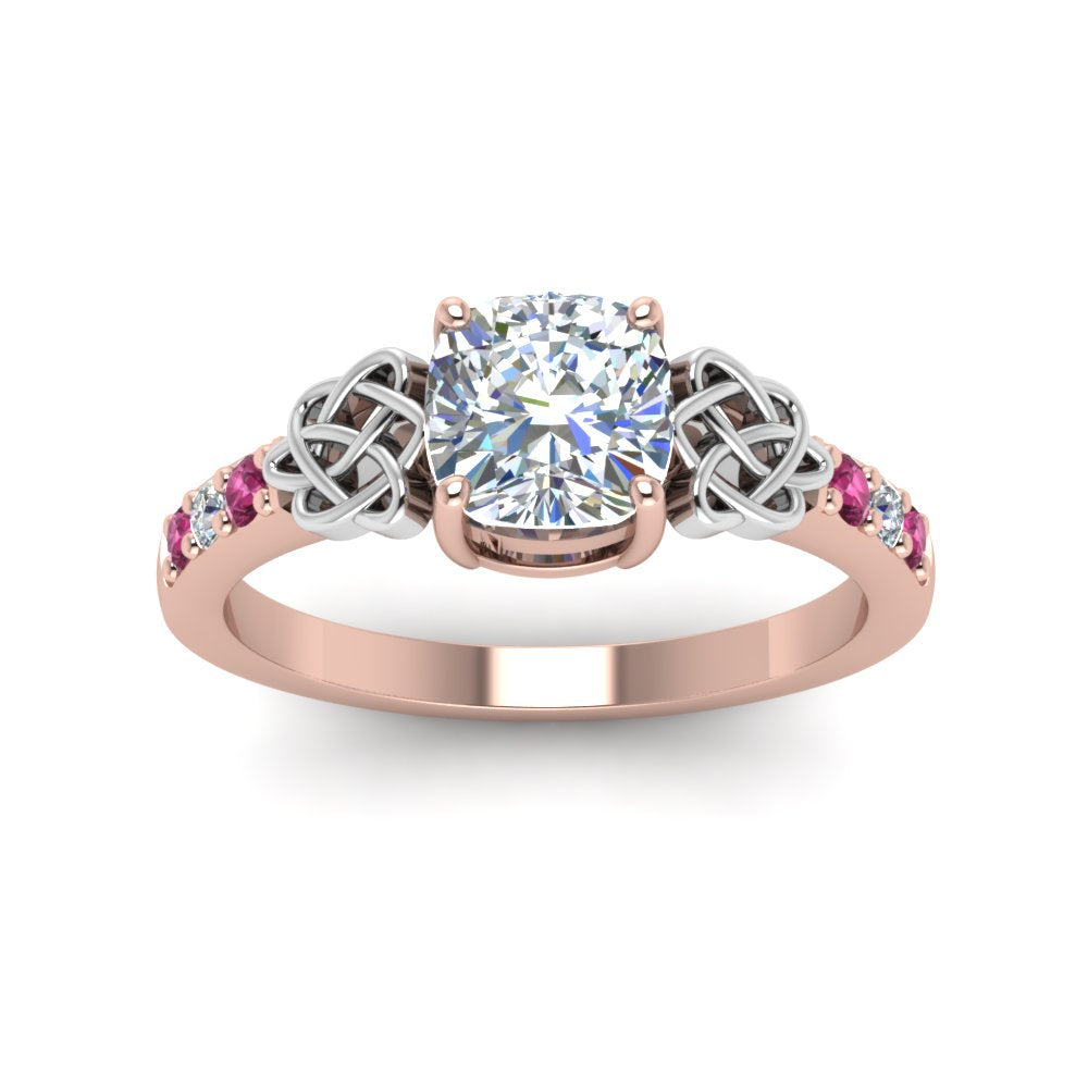 cushion-cut-celtic-diamond-ring-with-pink-sapphire-in-14K-rose-gold-FDENS2255CURGSADRPIANGLE5-NL-RG