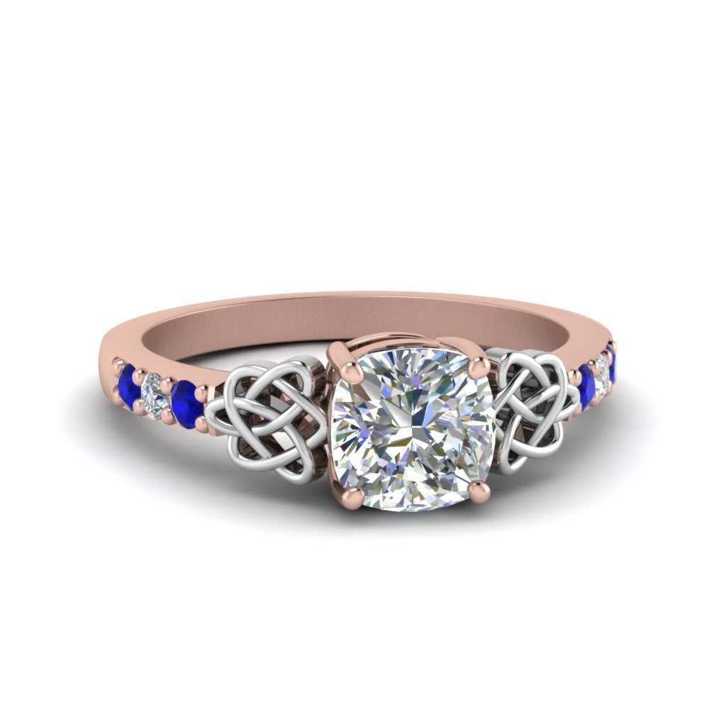 cushion-cut-celtic-diamond-ring-with-sapphire-in-14K-rose-gold-FDENS2255CURGSABL-NL-RG