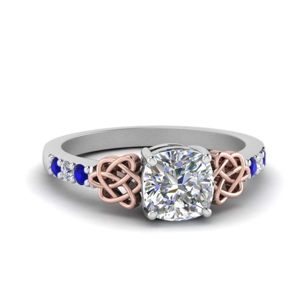 cushion-cut-celtic-diamond-ring-with-sapphire-in-14K-white-gold-FDENS2255CURGSABL-NL-WG