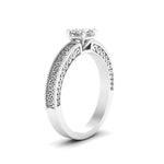 Load image into Gallery viewer, cushion-cut-celtic-engraved-solitaire-ring-in-white-gold-fdenr8544curangle2-nl-wg
