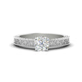 Thumbnail 2 - cushion-cut-celtic-engraved-solitaire-ring-in-white-gold-fdenr8544cursleep-nl-wg