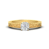 Load image into Gallery viewer, cushion-cut-celtic-engraved-solitaire-ring-in-yellow-gold-fdenr8544cursleep-nl-yg