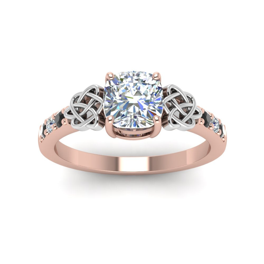 cushion-cut-celtic-ring-with-black-diamond-in-14K-rose-gold-FDENS2255CURGBLACKANGLE5-NL-RG