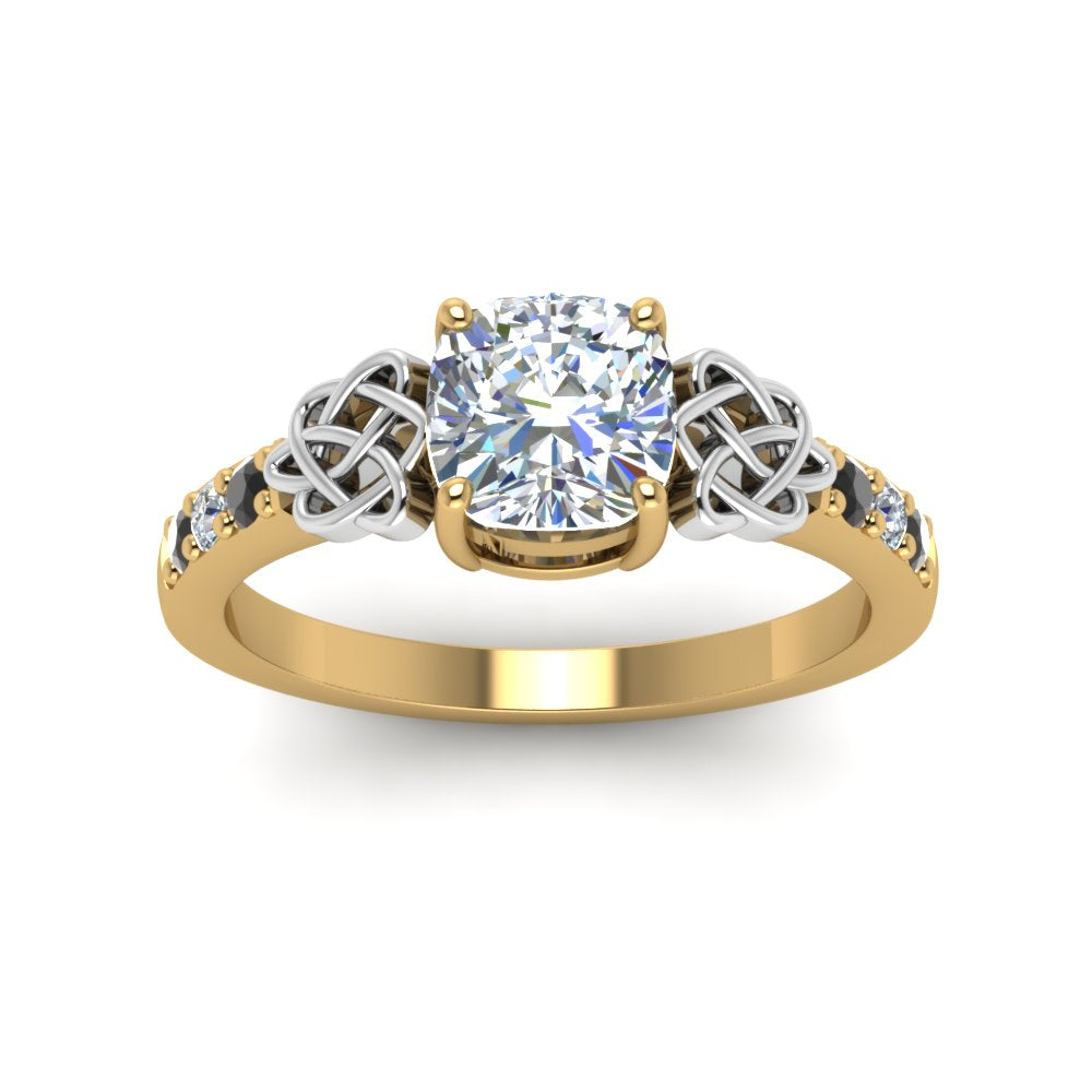 cushion-cut-celtic-ring-with-black-diamond-in-14K-yellow-gold-FDENS2255CURGBLACKANGLE5-NL-YG