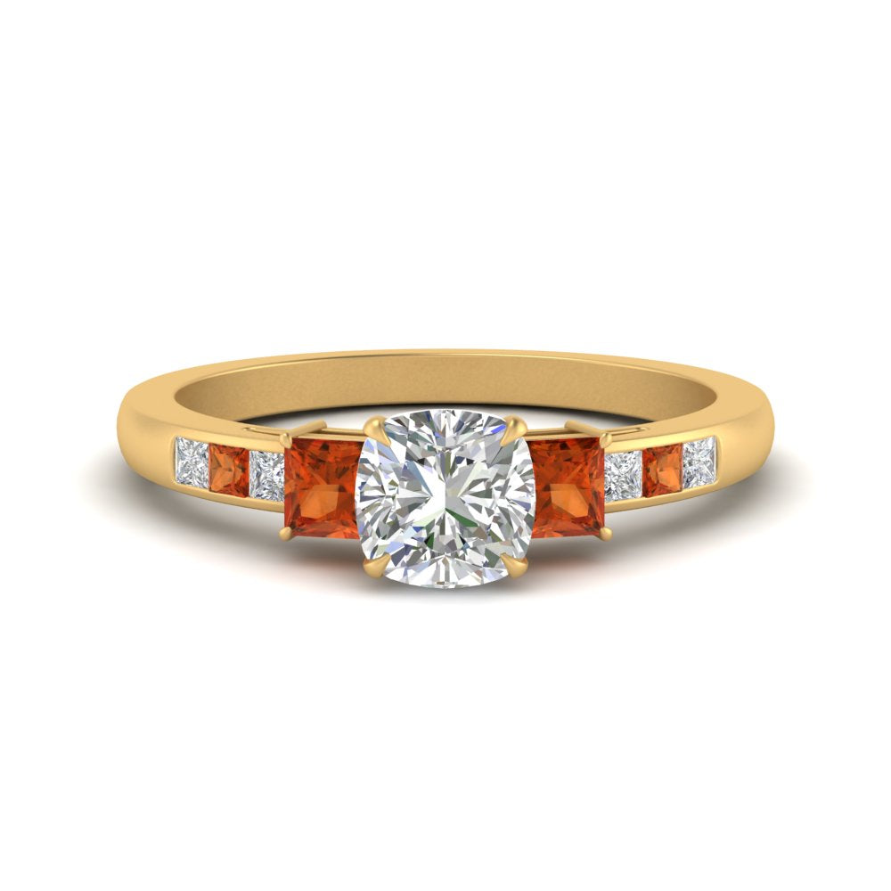 cushion-cut-channel-three-stone-diamond-engagement-ring-with-orange-sapphire-in-yellow-gold-FDENS205CURGSAOR-NL-YG.jpg
