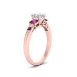 Load image into Gallery viewer, cushion-cut-channel-three-stone-diamond-engagement-ring-with-pink-sapphire-in-rose-gold-FDENS205CURGSADRPI-NL-RG.jpg
