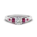 Load image into Gallery viewer, cushion-cut-channel-three-stone-diamond-engagement-ring-with-pink-sapphire-in-white-gold-FDENS205CURGSADRPI-NL-WG.jpg
