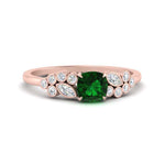 Load image into Gallery viewer, cushion-cut-cluster-emerald-engagement-ring-in-rose-gold-FDENS3110CURGEMGR-NL-RG.jpg
