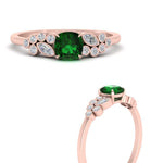 Load image into Gallery viewer, cushion-cut-cluster-emerald-engagement-ring-in-rose-gold-FDENS3110CURGEMGR-NL-RG.jpg
