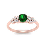 Load image into Gallery viewer, cushion-cut-cluster-emerald-engagement-ring-in-rose-gold-FDENS3110CURGEMGR-NL-RG.jpg
