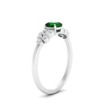 Load image into Gallery viewer, cushion-cut-cluster-emerald-engagement-ring-in-white-gold-FDENS3110CURGEMGR-NL-WG.jpg
