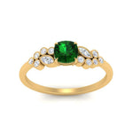 Load image into Gallery viewer, cushion-cut-cluster-emerald-engagement-ring-in-yellow-gold-FDENS3110CURGEMGR-NL-YG.jpg
