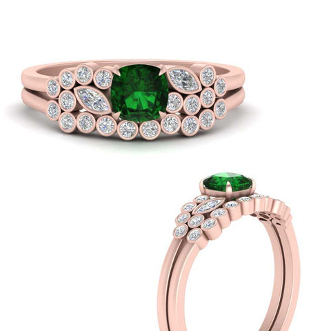 cushion-cut-cluster-emerald-wedding-ring-set-in-rose-gold-FDENS3110CUGEMGR-NL-RG.jpg